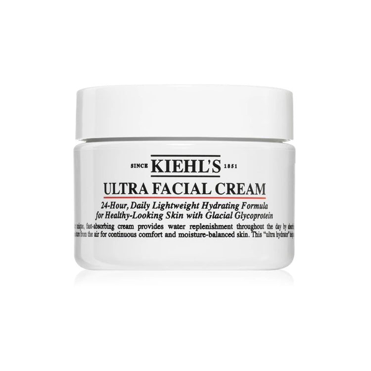 Kiehl's - Ultra Facial Cream - 24-Hour Daily Lightweight hydrating Formula - With 4,5% Squalane And Glacial Glycoprotein - Crema Viso Ultra Idratante