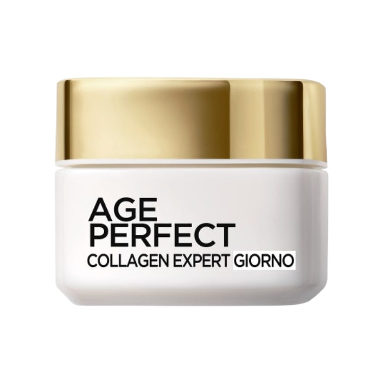 L'Oréal Paris - Age Perfect - Collagen Expert - Trattamento Rassodante Crema Giorno - Anti-Rilassamento + Anti-Macchie - Frazioni Di Peptide Di Collagene
