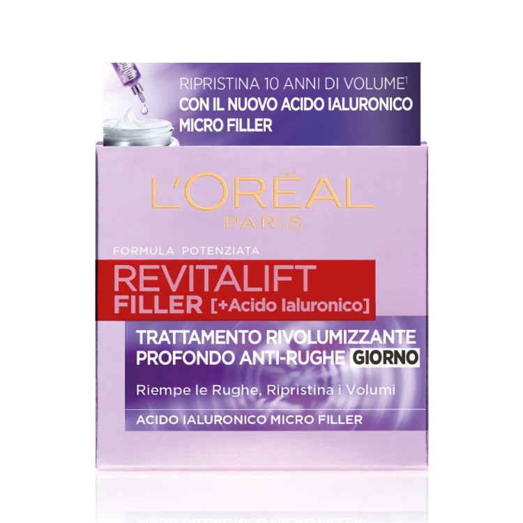 L'Oréal Paris - Revitalift Filler [+ Acido Ialuronico] - Trattamento Rivolumizzante Profondo Anti-Rughe - Giorno