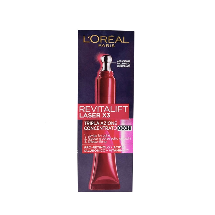 L'Oréal Paris - Revitalift Laser X3 - Tripla Azione Concentrato Occhi
