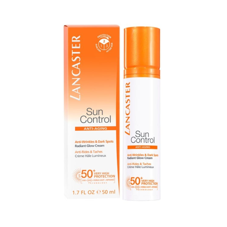 Lancaster - Sun Control - Anti-Aging - Anti-Wrinkles & Dark Spots - Radiant Glow Cream - Anti-Rides & Taches - Crème Hâle Lumineux - SPF 50+