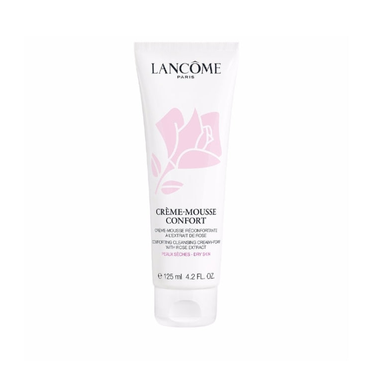 Lancôme - Crème-Mousse Confort - Crème-Mousse Réconfortante À L'Extrait De Rose - Comforting Cleansing Creamy Foam With Rose Extract - Peaux Sèches - Dry Skin