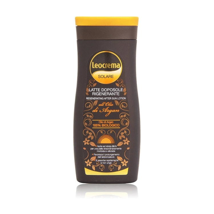 Leocrema - Latte Solare - Latte Doposole Rigenerante - Regenerating After Sun Lotion - All'Olio Di Argan