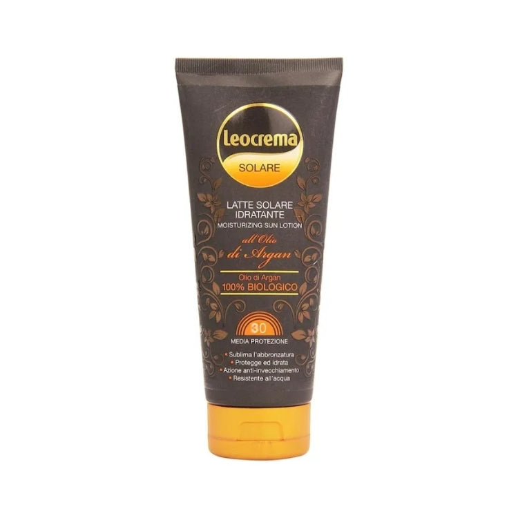 Leocrema - Latte Solare Idratante - Moisturizing Sun Lotion - All'Olio Di Argan 100% Biologico