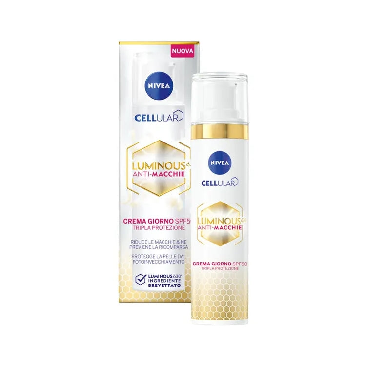 Nivea - Cellular - Luminous 630 Anti-Macchie - Crema Giorno - Tripla Protezione - SPF 50