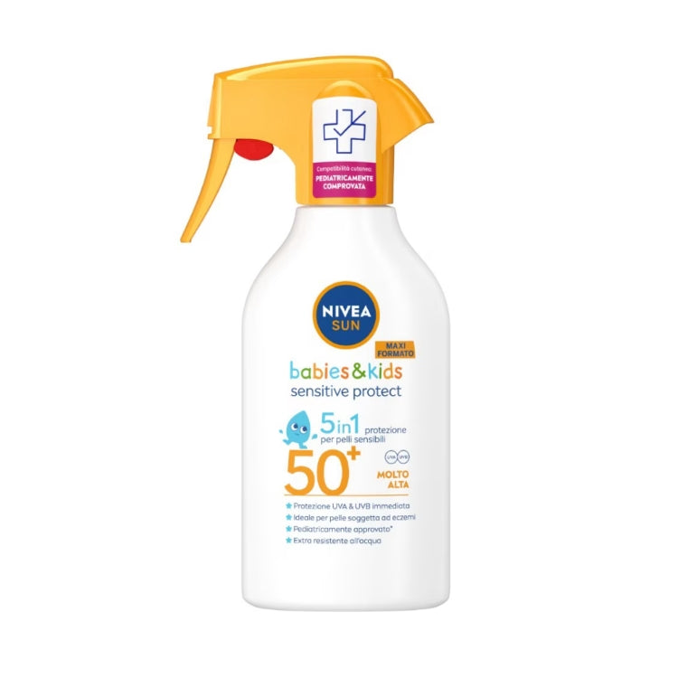 Nivea - Sun - Bebies & Kids - Sensitive Protect - 5 In 1 Protezione Per Pelli Sensibili - SPF 50+