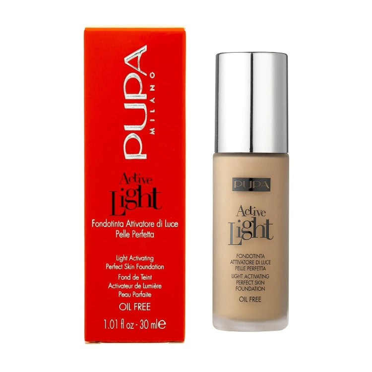 Pupa - Active Light - Fondotinta Attivatore Di Luce - Pelle di Perfetta - Light Activating - Perfect Skin Foundation - SPF 6