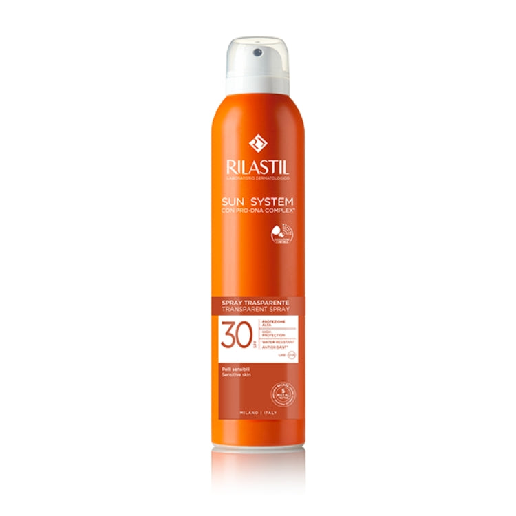 Rilastil - Sun System - Con Pro DNA Complex - Azione Elasticizzante - Transparent Spray Wet Skin