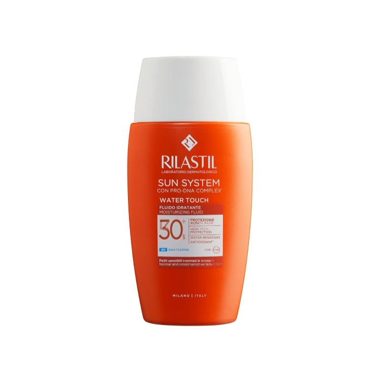 Rilastil - Sun System Con Pro-DNA Complex - Water Touch - Fluido Hidratante - Moisturizing Fluid - Sensitive Normal And Combination Skin