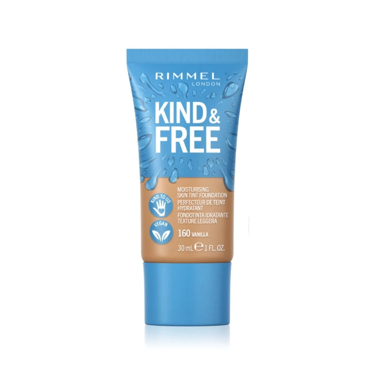 Rimmel London - Kind & Free - Moisturising Skin Tint Foundation - Perfecteur De Teint Hydratant - Fondotinta Idratante Texture Leggera