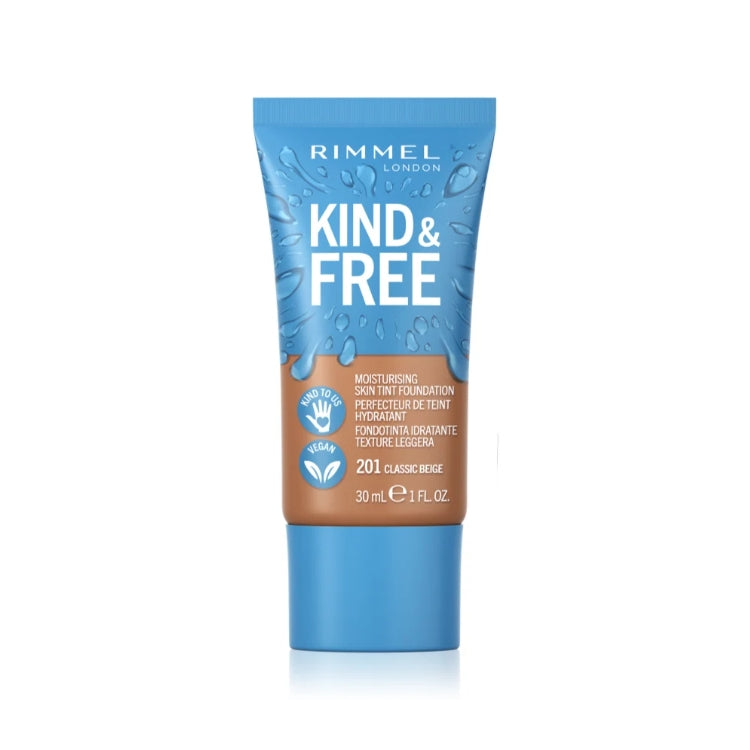 Rimmel London - Kind & Free - Moisturising Skin Tint Foundation - Perfecteur De Teint Hydratant - Fondotinta Idratante Texture Leggera
