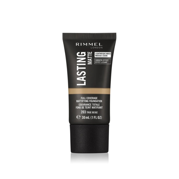 Rimmel London - Lasting Matte - Full Coverage Matifyng Foundation - Couvrance Totale Fond De Teint Matifiant - SPF 20