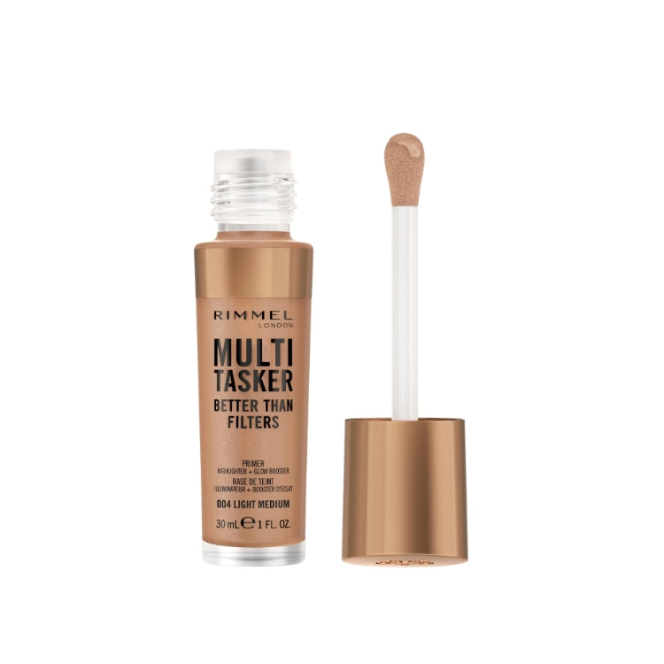 Rimmel London - Multi Tasker - Better Than Filters - Primer Highlighter + Glow Booster - Base De Teint Illuminateur + Booster D'Éclat