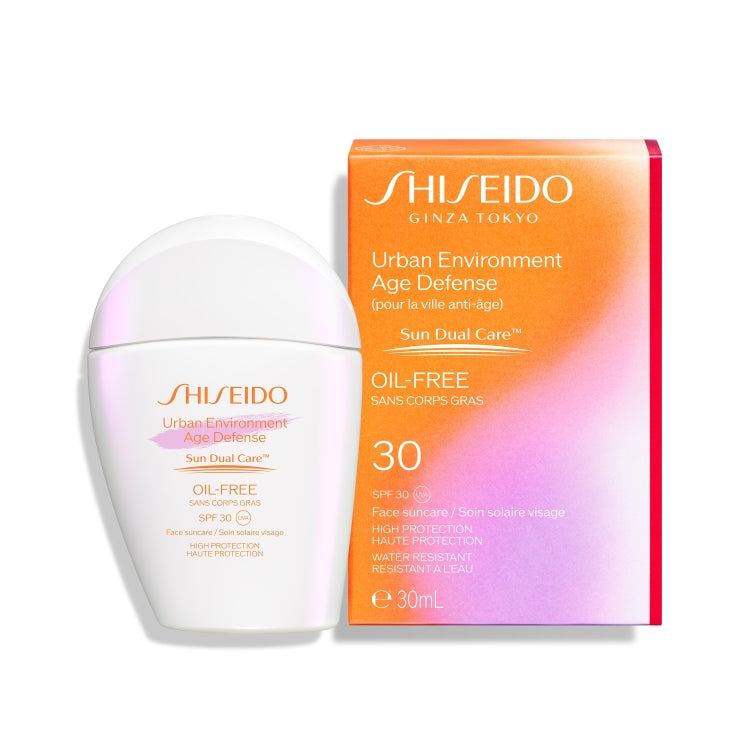 Shiseido - Ginza Tokyo - Urban Environment Age Defense - Pour La Ville Anti-Âge - Sun Dual Care - Oil-Free - SPF 30