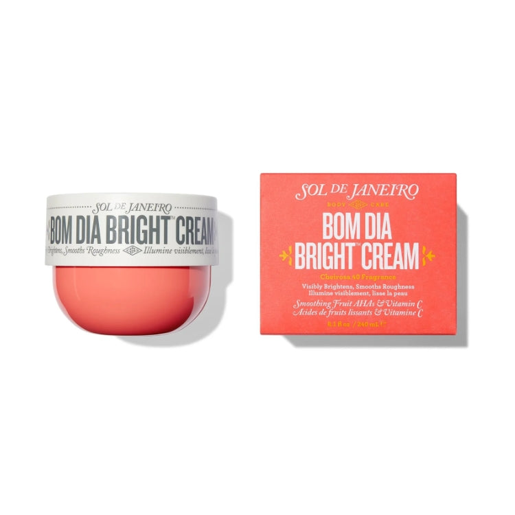 Sol De Janeiro - Body Care - Bom DIa Bright Cream - Cheirosa 40 Fragrance - Visibly Brightens Smooths Roughness - Illumine Visiblement Lisse La Peau - Smoothing Fruit AHAs & Vitamin C