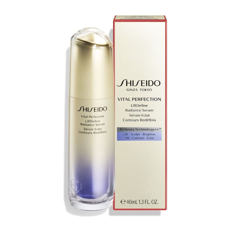 Shiseido - Vital Perfection - LiftDefine Radiance Serum - Sérum Eclat Contours Redéfinis - ReNeuta Technology++ - Lift - Sculpt - Brighten - Lift - Contour - Eclat