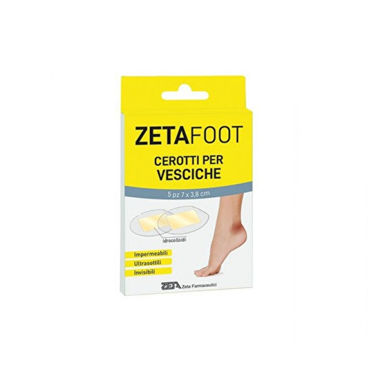 Zeta Farmaceutici - Zeta Foot - Cerotti Per Vesciche - Impermeabili-Ultrasottili-Invisibili