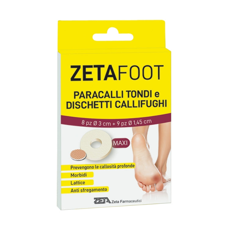 Zeta Farmaceutici - Zeta Foot - Paracalli Tondi + Dischetti Callifughi - Prevengono Le Callosità profonde - Morbidi-Lattice-Antisfregamento