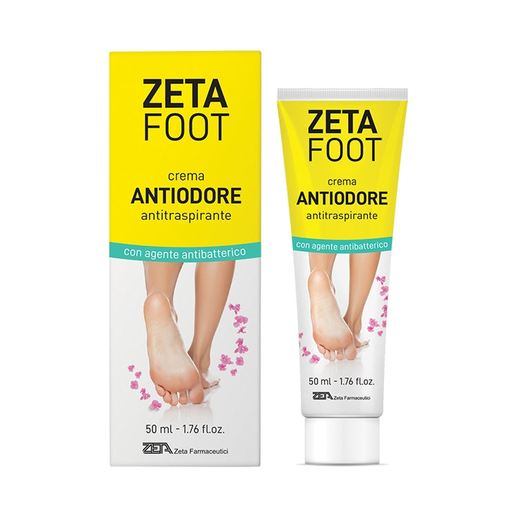 Zeta Farmaceutici - Zeta Foot - Crema Antiodore Antitraspirante - Con Agente Antibatterico