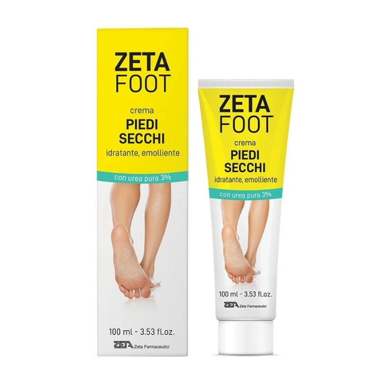 Zeta Farmaceutici - Zeta Foot - Crema Piedi Secchi - Idratante Emolliente - Con Urea Pura 3%