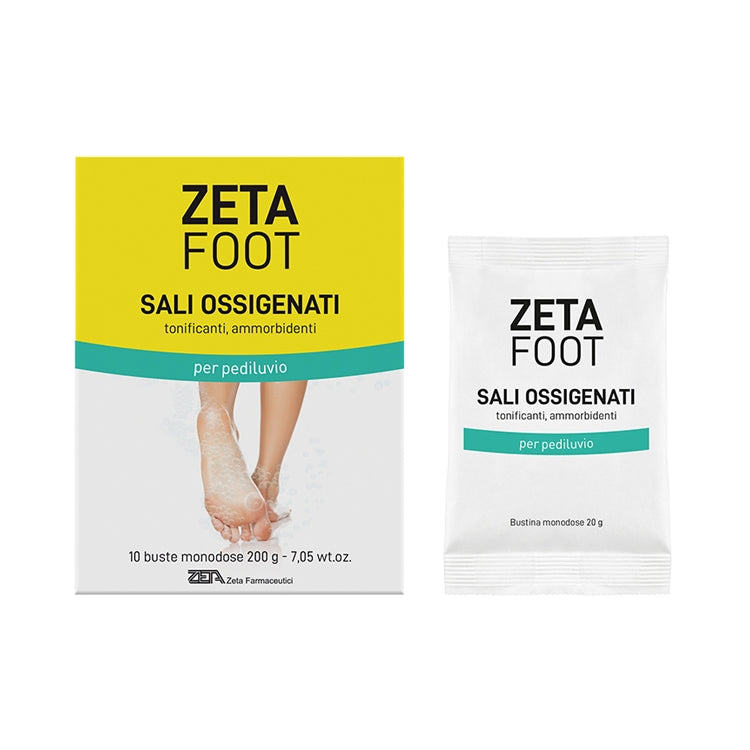 Zeta Farmaceutici - Zeta Foot - Sali Ossigenati - Tonificanti Ammorbidenti - Per Pediluvio