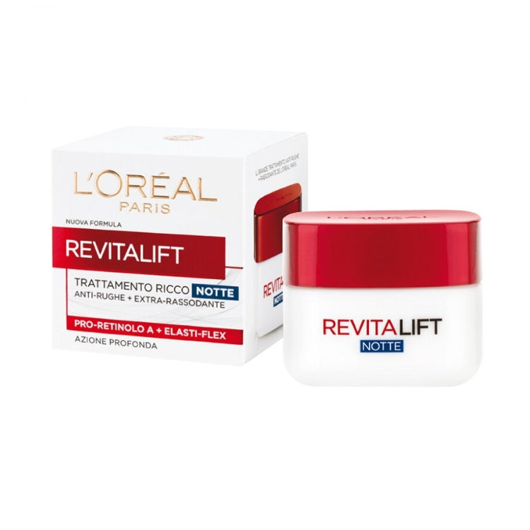 L'Oréal Paris - Revitalift - Trattamento Ricco Notte - Anti-Rughe + Extra-Rassodante
