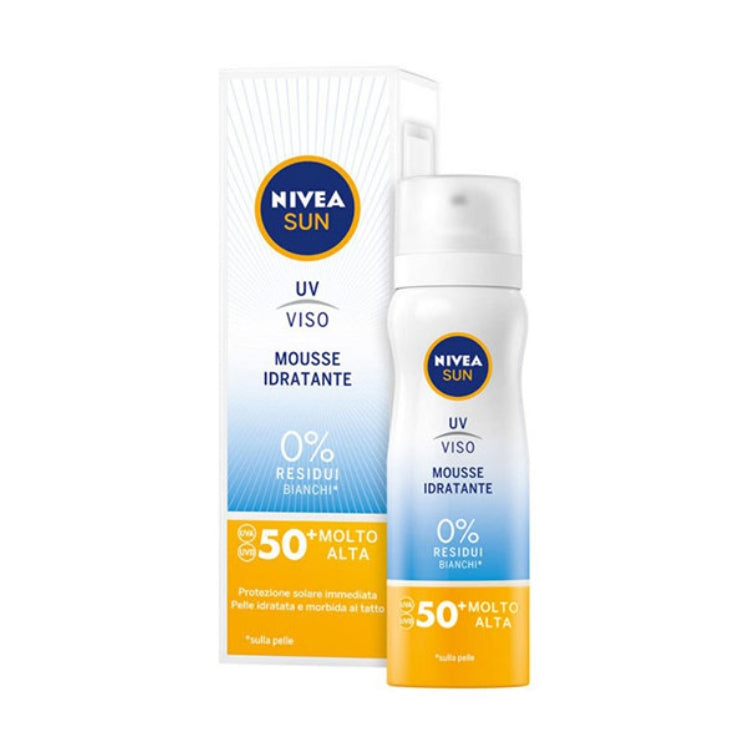 Nivea - Sun - Mousse Idratante UV Viso SPF 50+